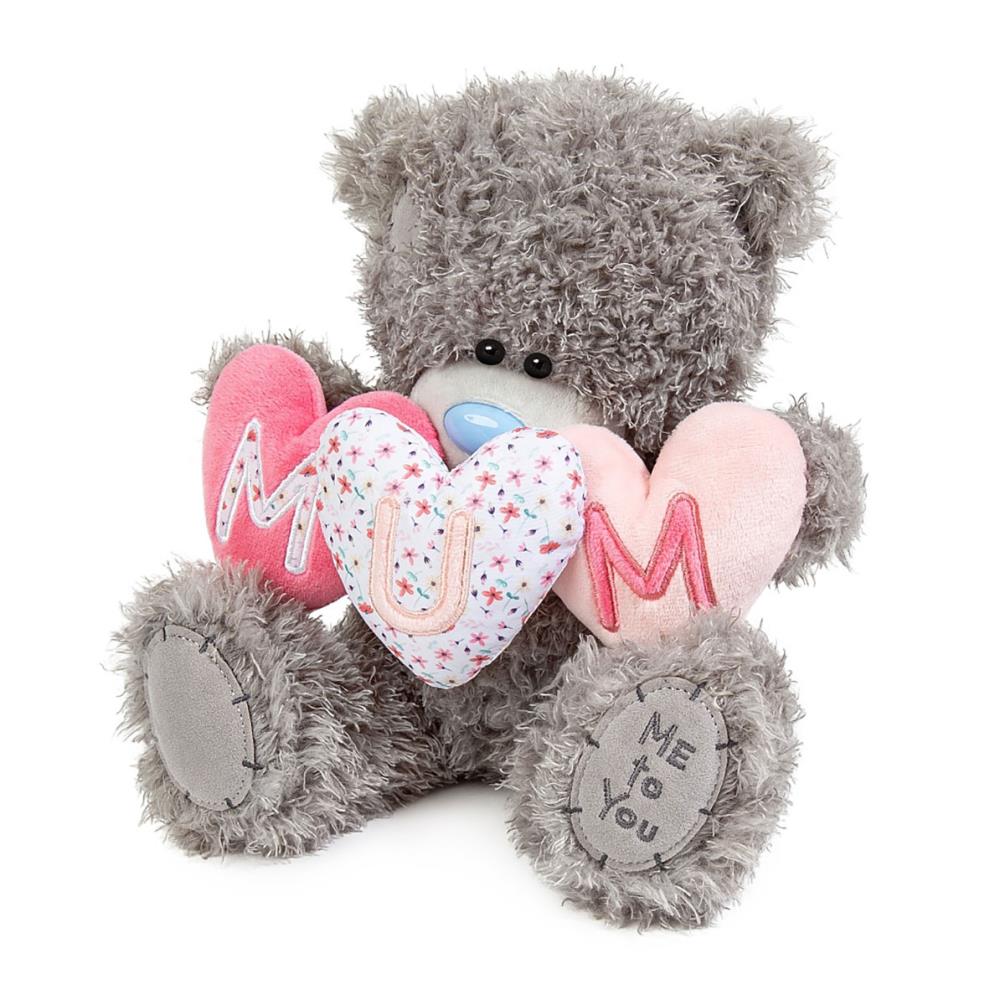 10" MUM Padded Hearts Me to You Bear Extra Image 1